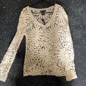 Lace long sleeve t shirt